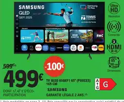 E.Leclerc SAMSUNG TV QLED 65QEF1 offre