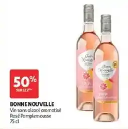 Auchan Bonne nouvelle vin sans alcool aromatisé offre