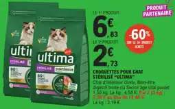 E.Leclerc ultima Croquettes pour chat stérilisé offre