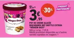 E.Leclerc Häagen-Dazs POT DE CRÈME GLACÉE MAÇADAMIA NUT BRITTLE EXTRÄÄ offre