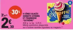 E.Leclerc Nestlé Sorbets citrons et framboise offre