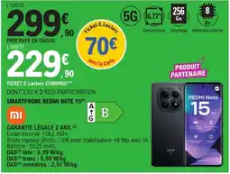 E.Leclerc REDMI Note 15 offre