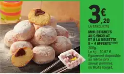 E.Leclerc LA BARQUETTE MINI BEIGNETS AU CHOCOLAT ET À LA NOISETTE offre