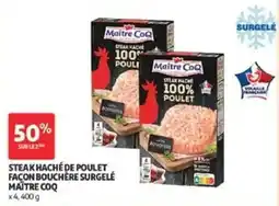 Auchan Maître CoQ Steak haché de poulet offre