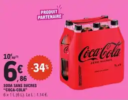 E.Leclerc Coca-Cola Soda sans sucres offre