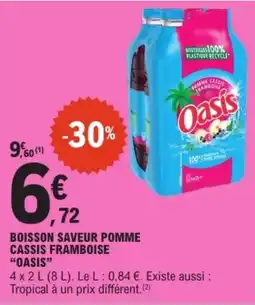 E.Leclerc Oasis Boisson saveur pomme cassis framboise offre