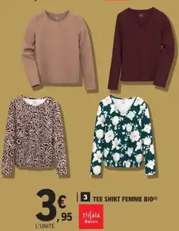 E.Leclerc TEE SHIRT FEMME BIO offre