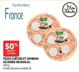 Auchan Regthalal Pizza chèvre et jambon de dinde offre
