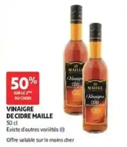 Auchan MAILLE Vinaigre de cidre offre