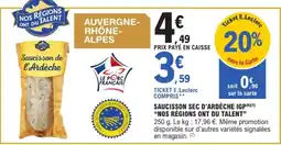 E.Leclerc Saucisson de l'Ardèche offre