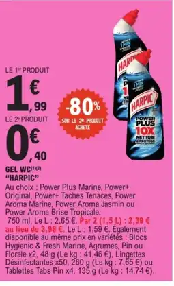 E.Leclerc Harpic Gel wc offre