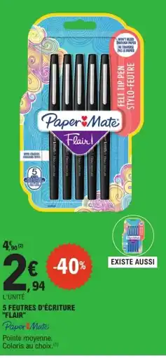 E.Leclerc Paper Mate Feutres d'écriture "Flair" offre