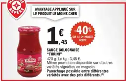 E.Leclerc TURINI Sauce Bolognaise offre