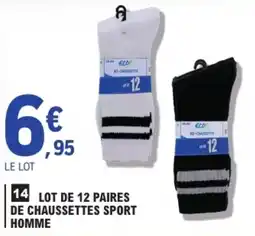 E.Leclerc Eco+ Chaussettes Sport Homme offre