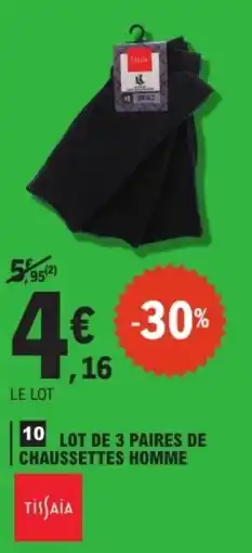E.Leclerc Tisfaia Chaussettes Homme offre