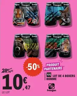 E.Leclerc freegun boxers homme offre