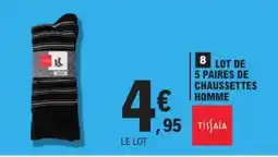 E.Leclerc Tissaia Chaussettes homme offre