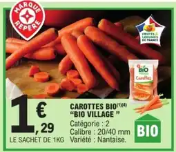 E.Leclerc Carottes Bio Bio Village offre