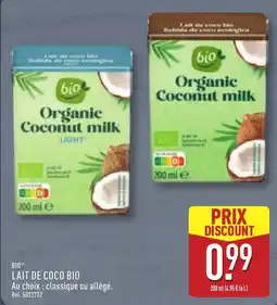 ALDI BIO LAIT DE COCO BIO offre