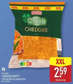 ALDI MILSANI CHEDDAR RÂPÉ offre