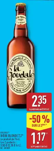 ALDI Goudale Bière blonde offre