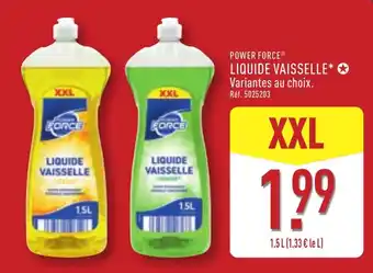 ALDI POWER FORCE LIQUIDE VAISSELLE offre