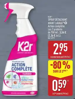 ALDI K2R Spray détarçant avant lavage offre