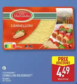 ALDI Casa Morando CANNELLONI BOLOGNAISE offre