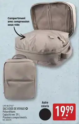 ALDI LIVE IN STYLE SAC À DOS DE VOYAGE offre