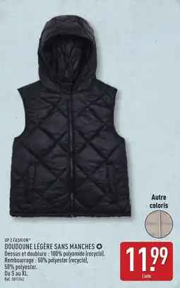 ALDI UP 2 FASHION® DOUDOUNE LÉGÈRE SANS MANCHES offre