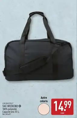 ALDI LIVE IN STYLE SAC WEEKEND offre