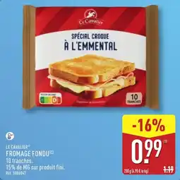 ALDI LE CAVALIER FROMAGE FONDU offre