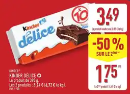 ALDI Kinder Délice offre