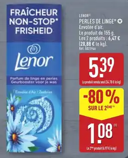 ALDI Lenor Perles de linge offre
