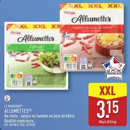 ALDI LE MARSIGNY ALLUMETTES offre