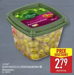 ALDI L'OLIVAE OLIVES VERTES À LA MÉDITERRANÉENNE offre