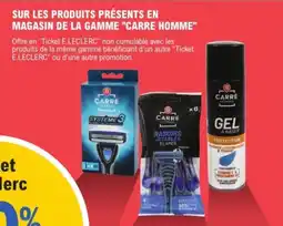 E.Leclerc CARRE HOMME GEL À RASER offre