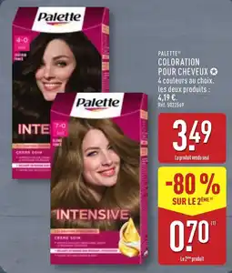 ALDI Palette Coloration pour cheveux offre