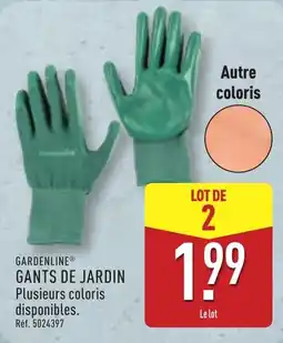 ALDI GARDENLINE GANTS DE JARDIN offre