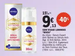 E.Leclerc NIVEA Soin Visage Luminous offre