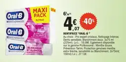 E.Leclerc Oral-B DENTIFRICE offre