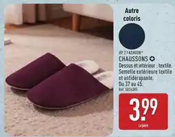 ALDI UP 2 FASHION CHAUSSONS offre