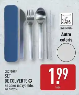 ALDI CROFTON SET DE COUVERTS offre
