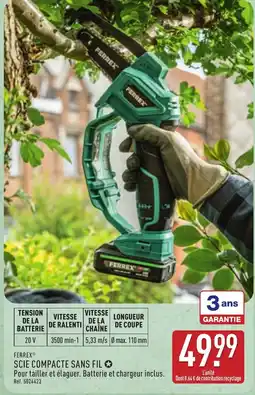 ALDI FERREX SCIE COMPACTE SANS FIL offre