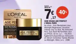 E.Leclerc L'ORÉAL PARIS AGE PERFECT offre
