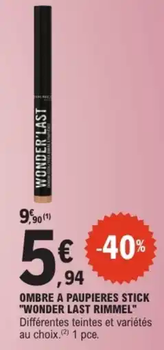 E.Leclerc RIMMEL WONDER'LAST offre