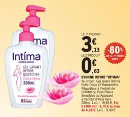 E.Leclerc Intima Gel lavant intime quotidien Extra Doux offre