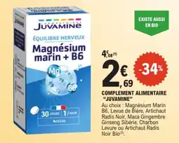E.Leclerc JUVAMINE Magnésium marin + B6 offre