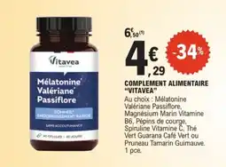 E.Leclerc VITAVEA Mélatonine Valériane Passiflore offre