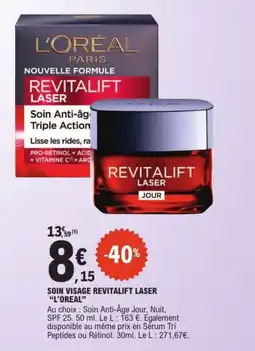 E.Leclerc L'ORÉAL SOIN VISAGE REVITALIFT LASER offre